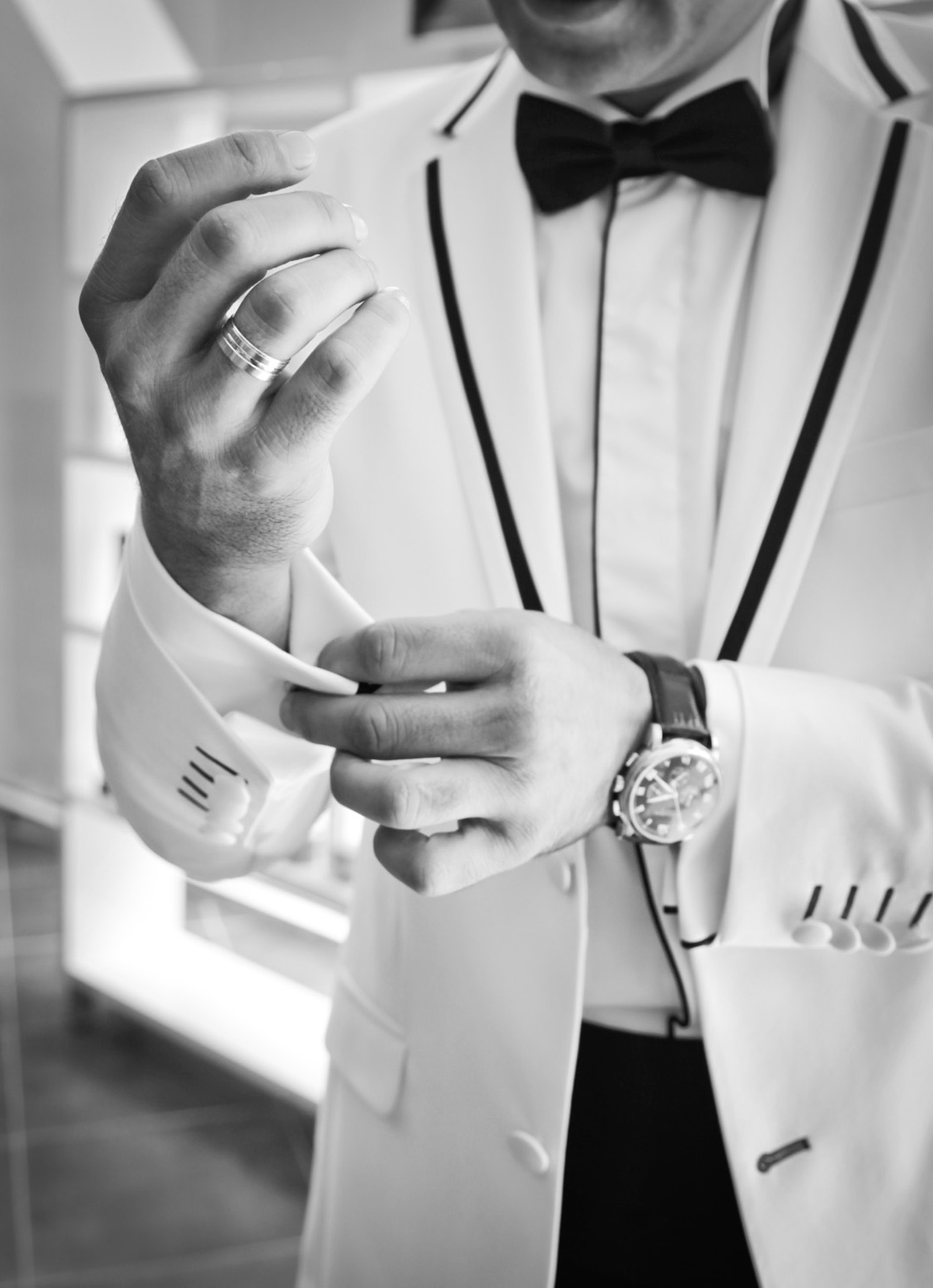 son-in-law-cufflinks-black-and-white-bow-tie-38270