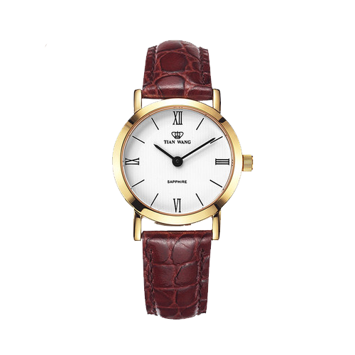 真皮带女士机械手表